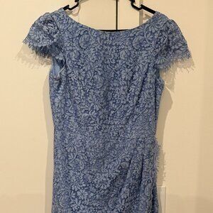 Vince Camuto SZ 10 Blue flower lace dress
